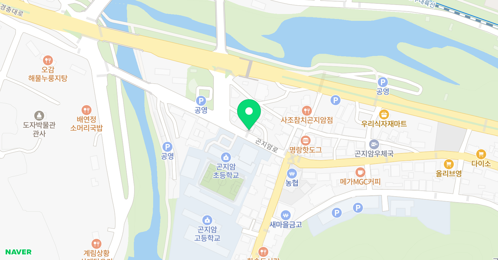 뮤엠영어 곤지암학원 위치