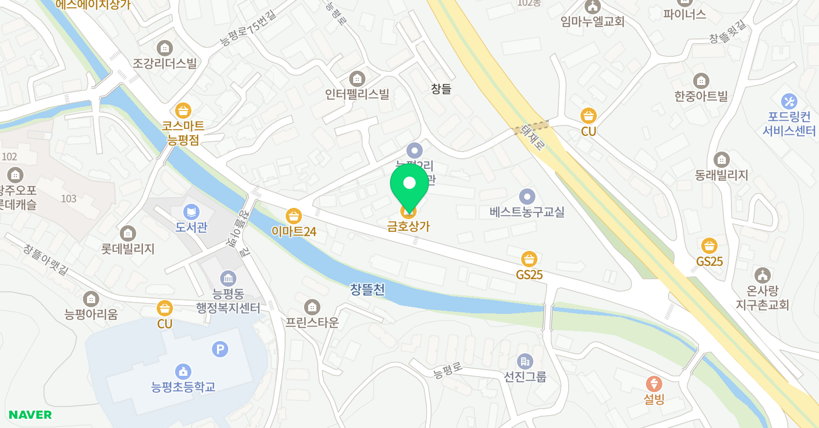석사명성 태권도 위치