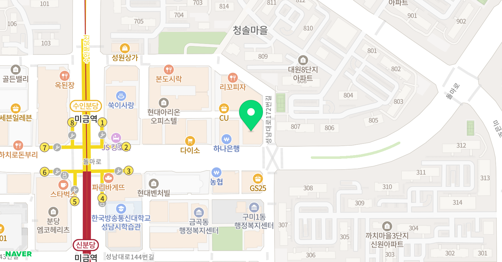 와와 학습코칭센터 미금점 위치