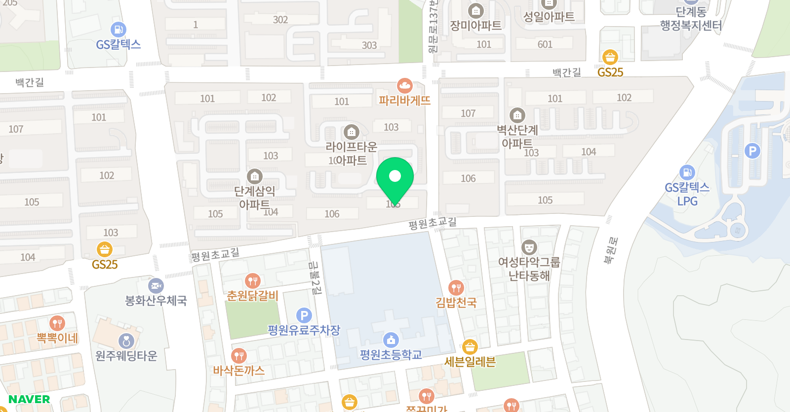 더 베스트 리딩 영어학원 위치