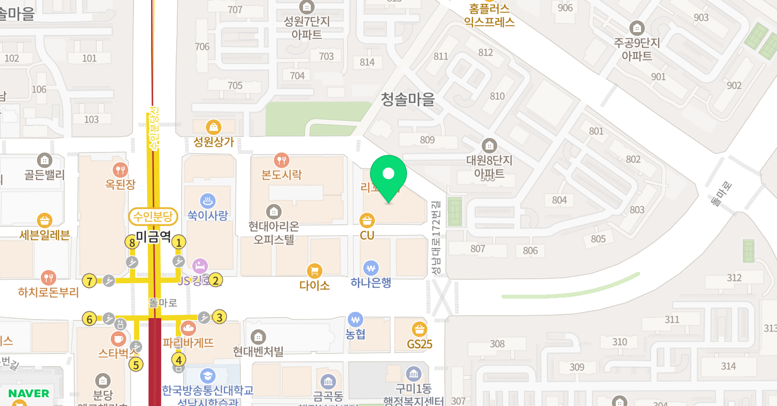 죽산 서예 위치