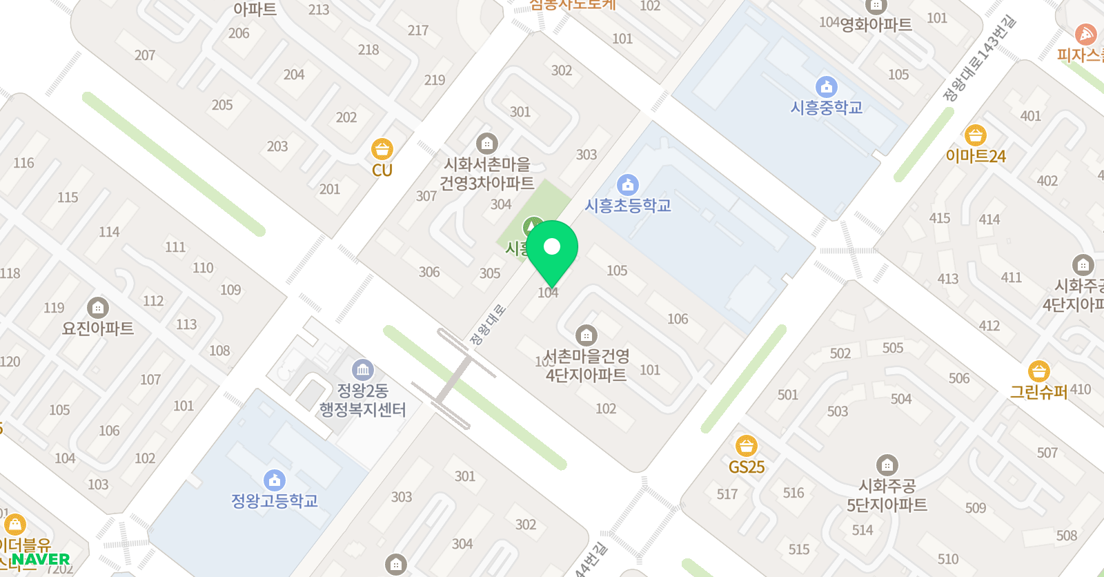 솔루니 정왕 홈스쿨 위치