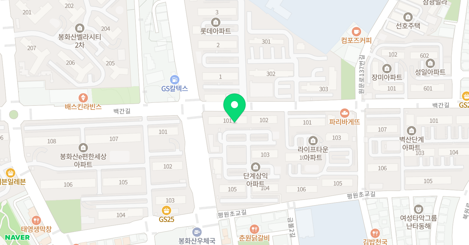 YBM 램클래스 원주단계1센터 위치
