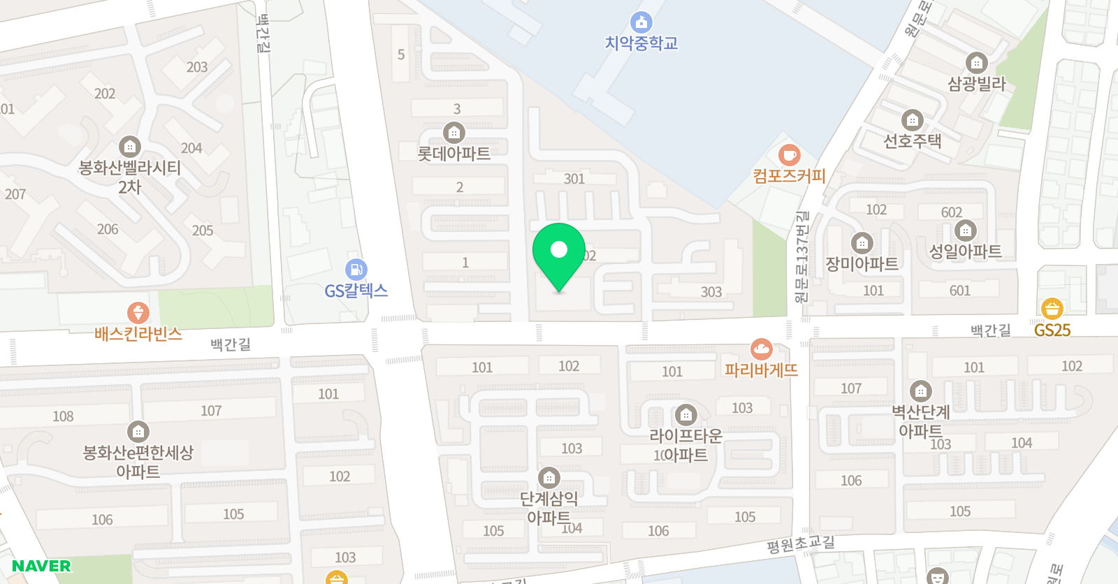 어쎈트 영어학원 위치
