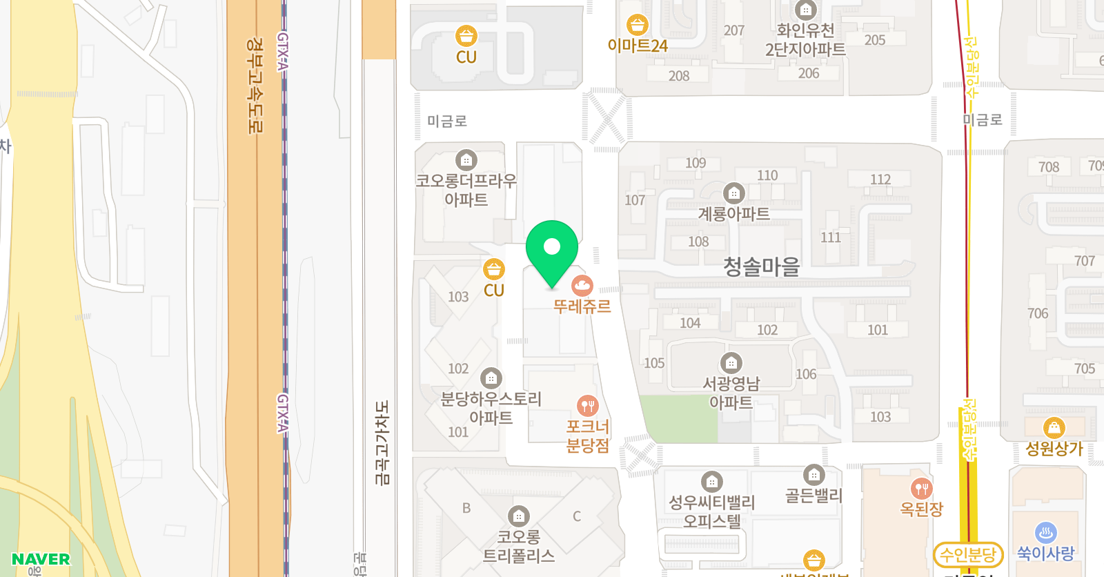 프렌즈 실용음악학원 위치