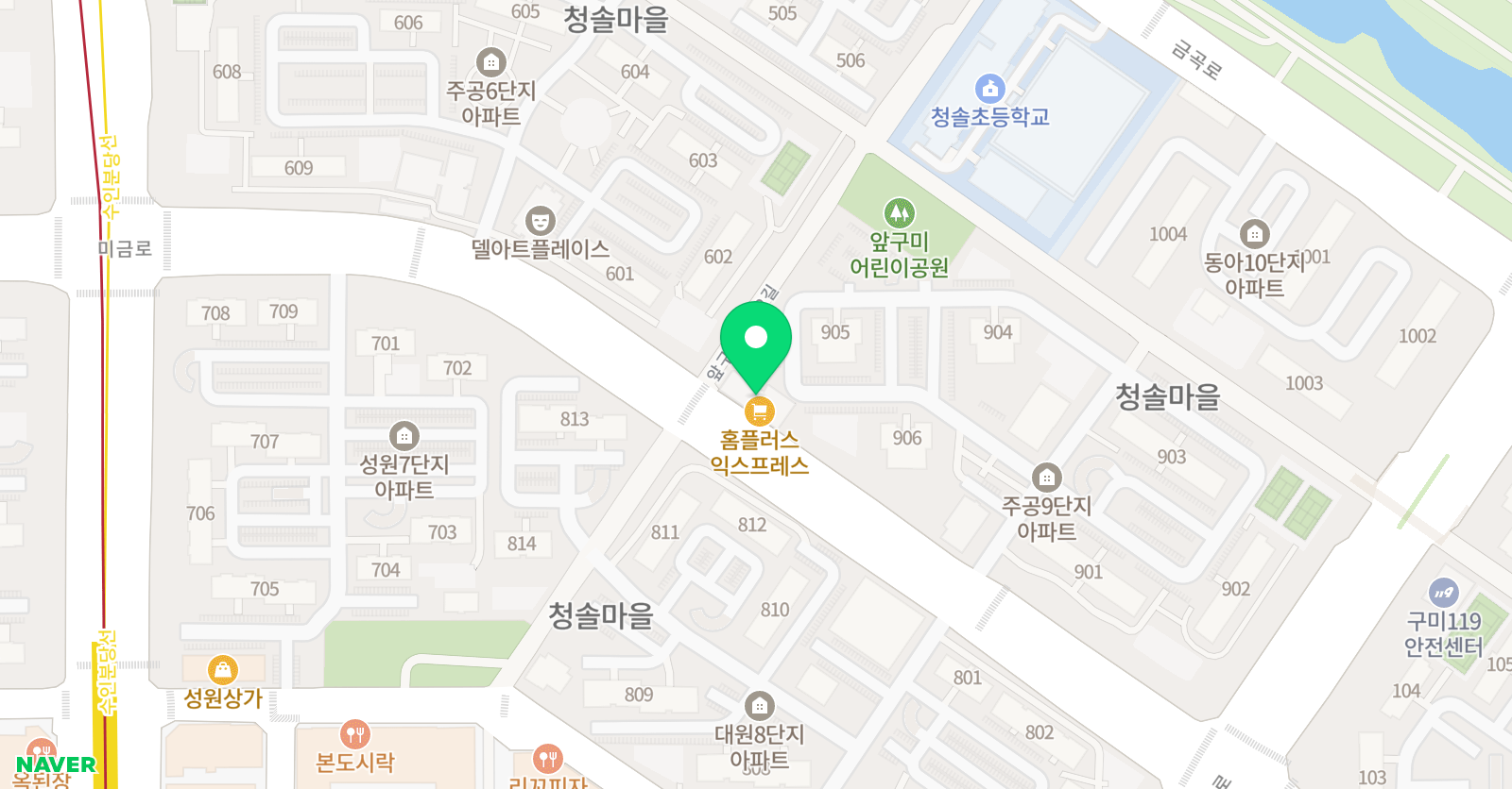 푸른솔 음악학원 위치