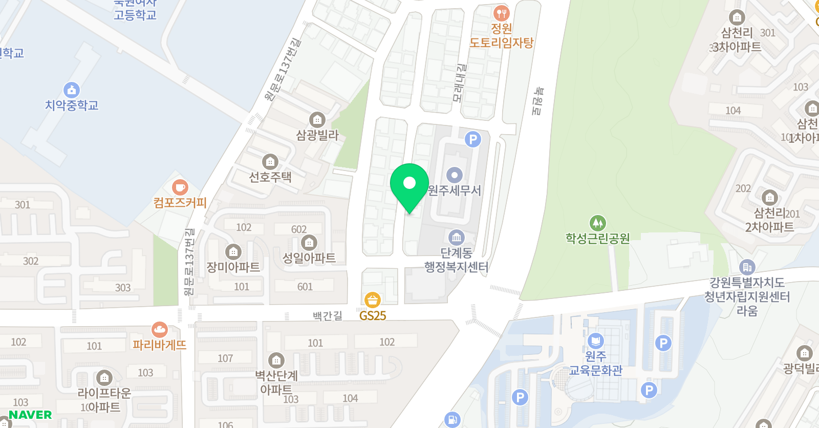 이지스쿨어학원 위치
