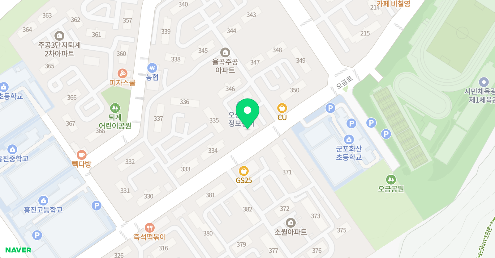 오늘도ART 미술학원 위치