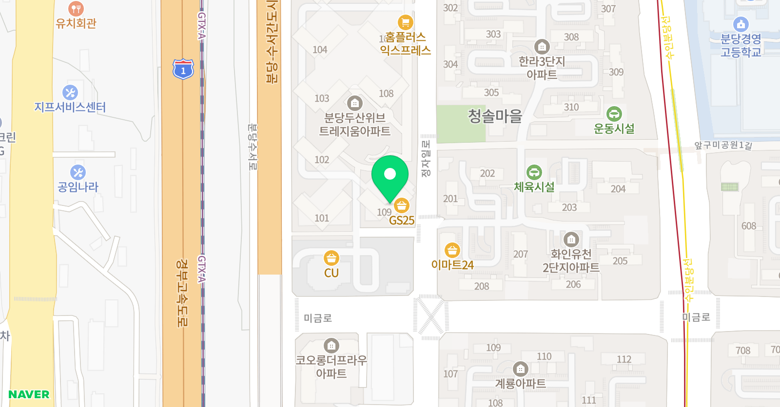 인재공식 학원 압구정 위치