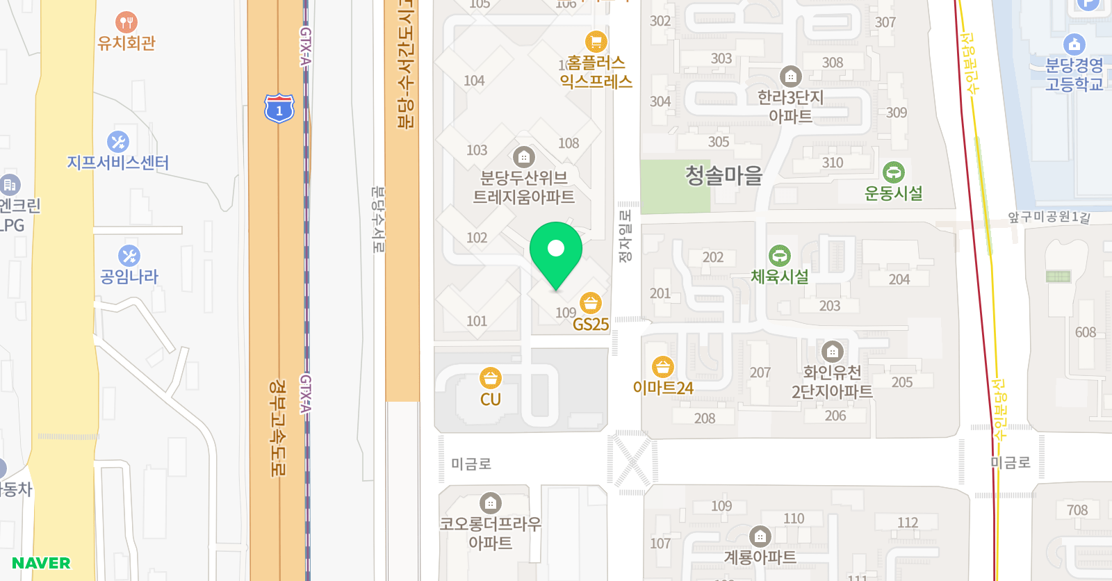 뮤직슐레 음악학원 위치