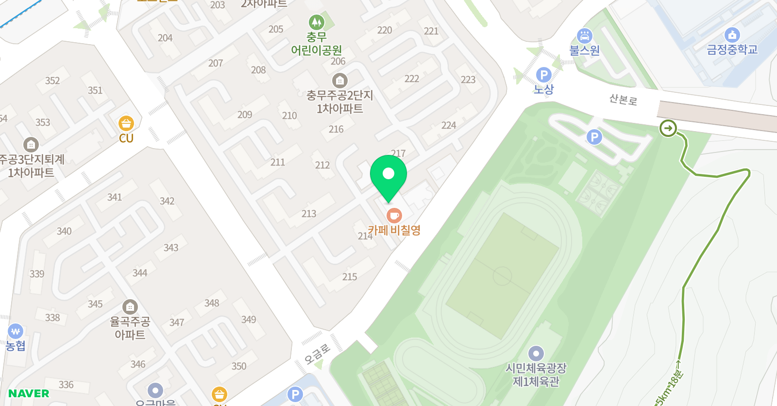 경희대석사 태권도장 위치