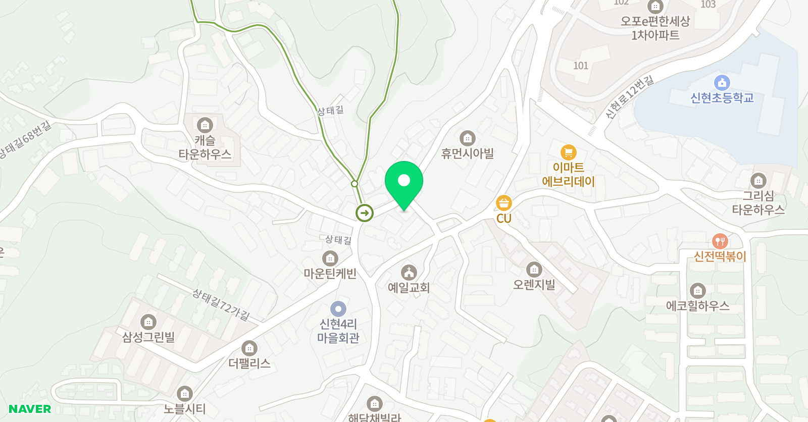 오늘의 미술 위치