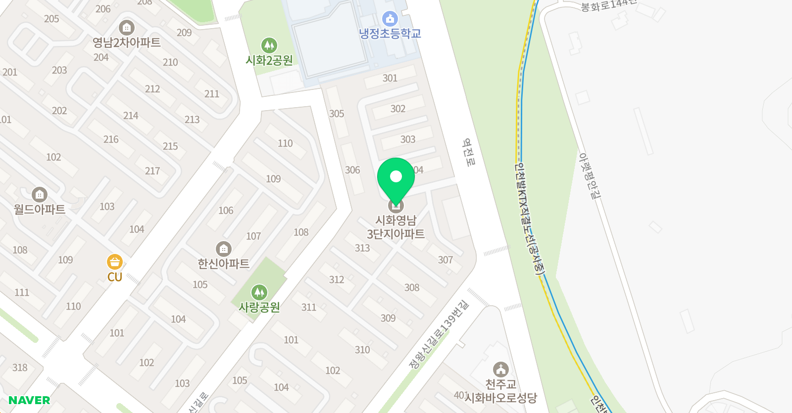 충효 태권도 정왕 위치