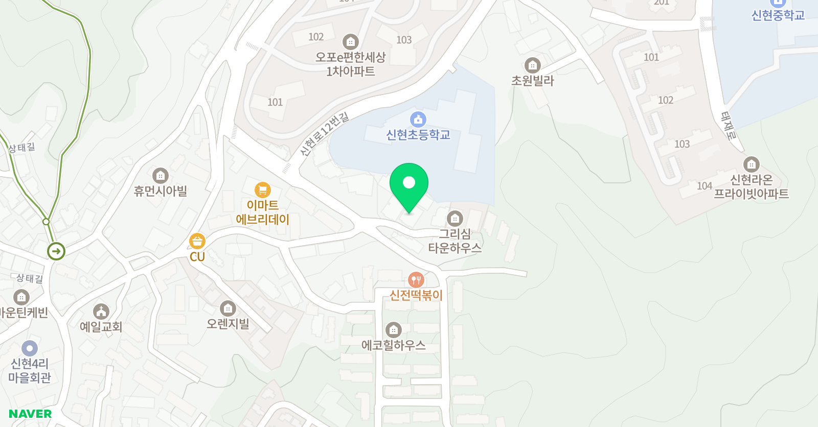 리즈 영어수학학원 위치