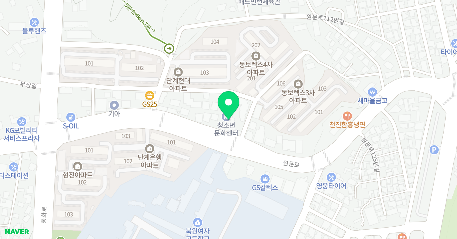 경희대성훈 태권도장 위치
