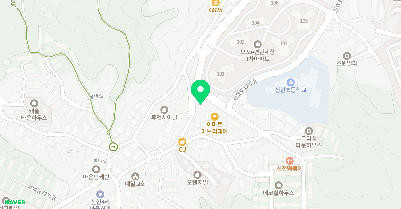 아띠 미술 위치