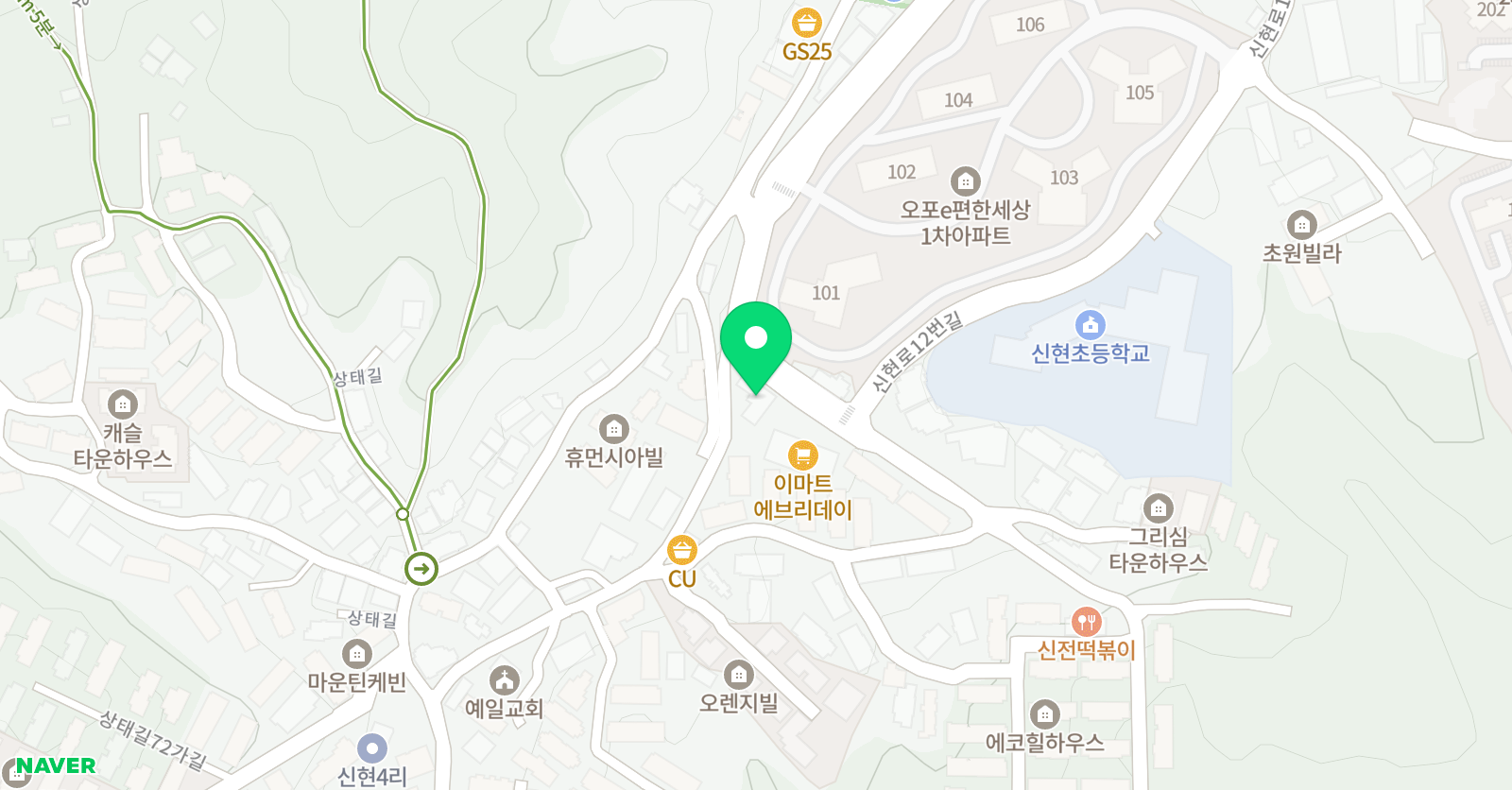 레인보우 음악 줄넘기 위치