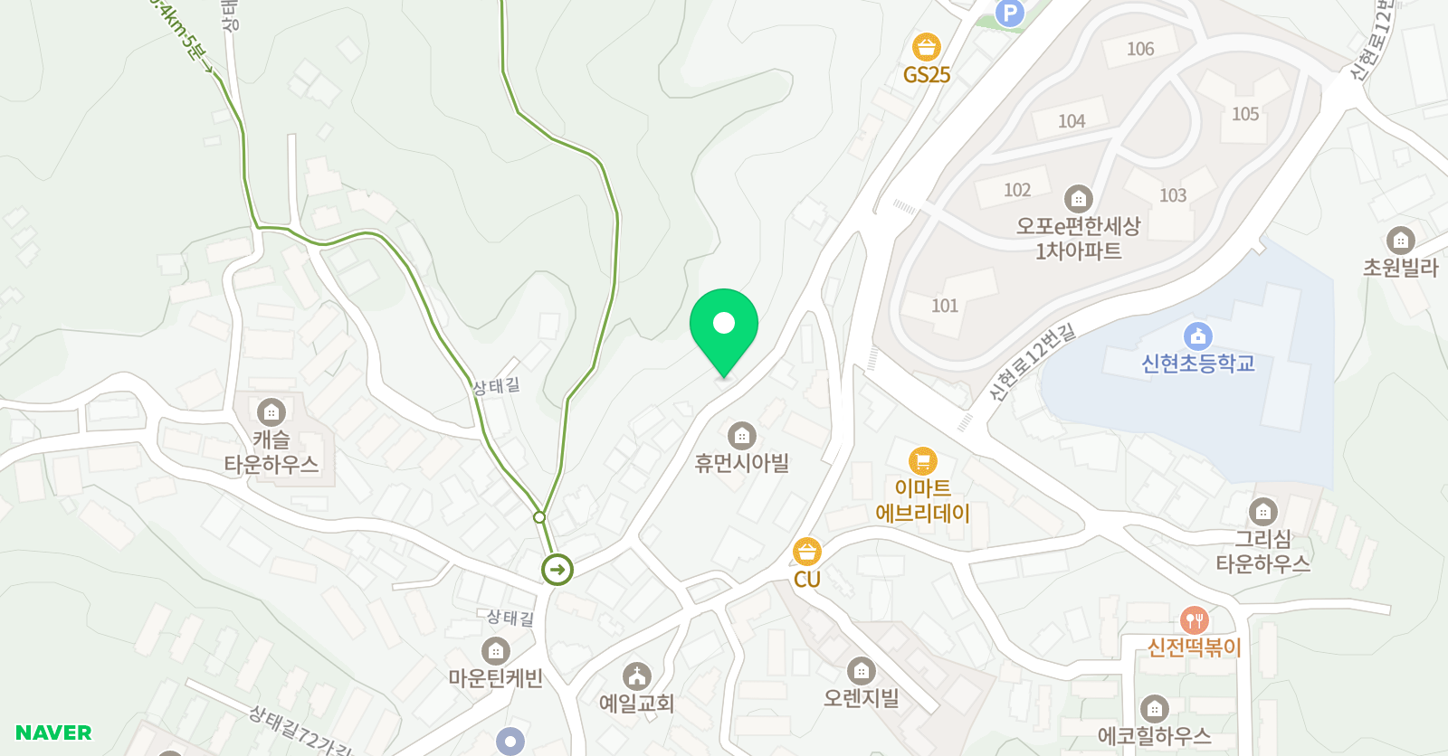 신현조이피아노 음악교습소 위치