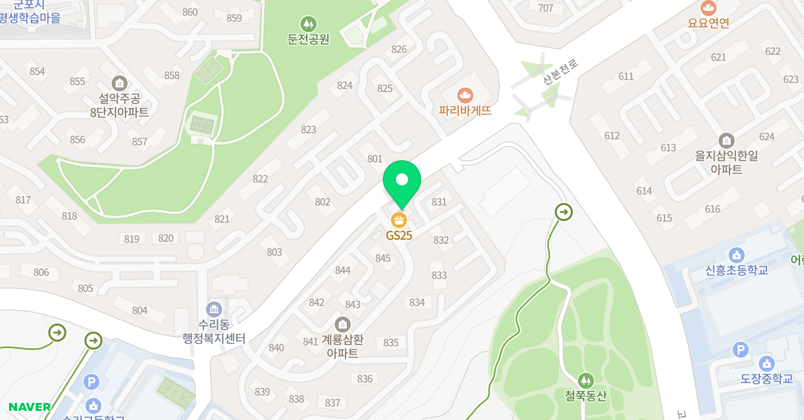 영렘브란트 산본클래스 위치