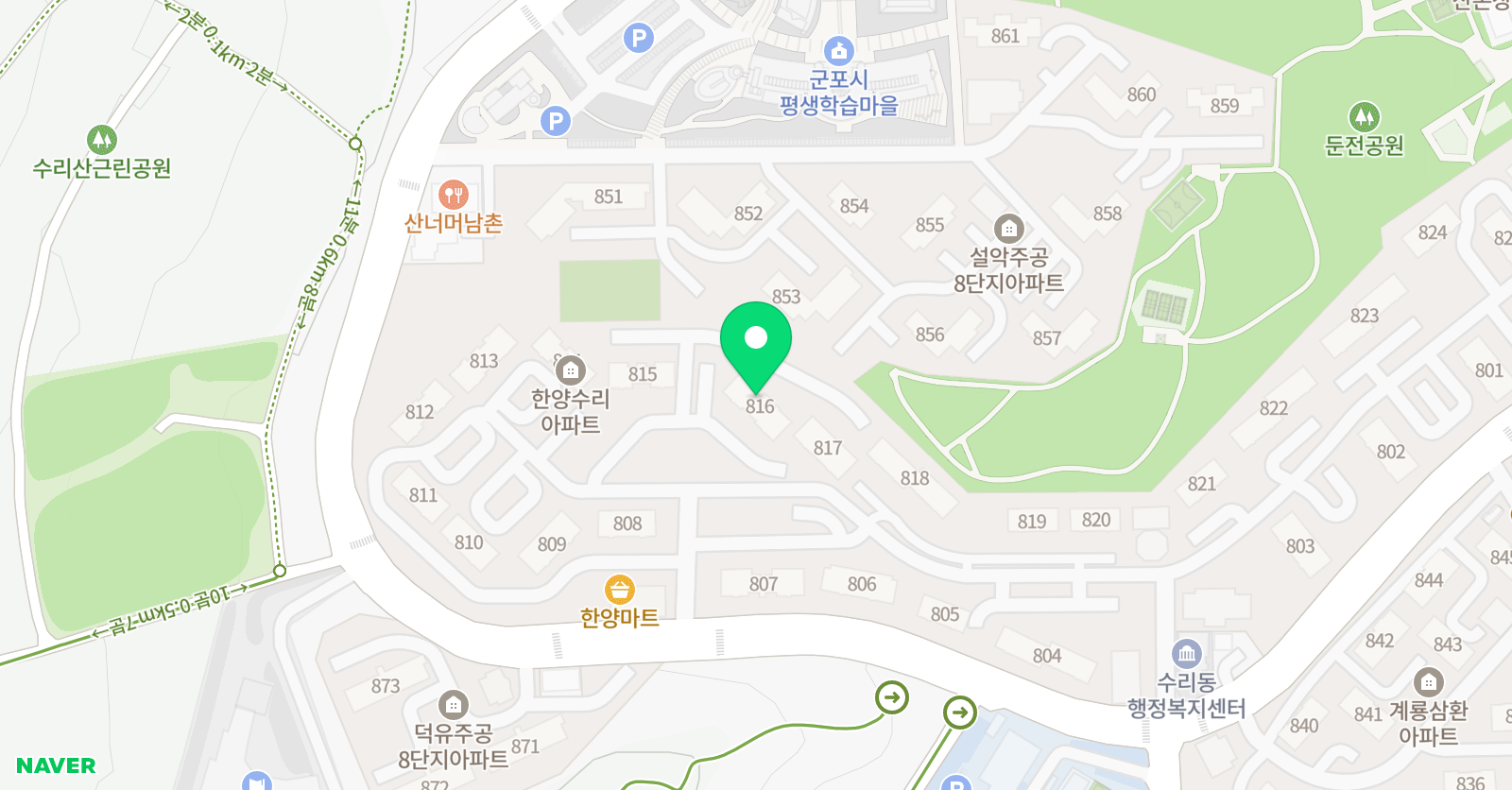 3030영어 산본수리러닝센터 위치