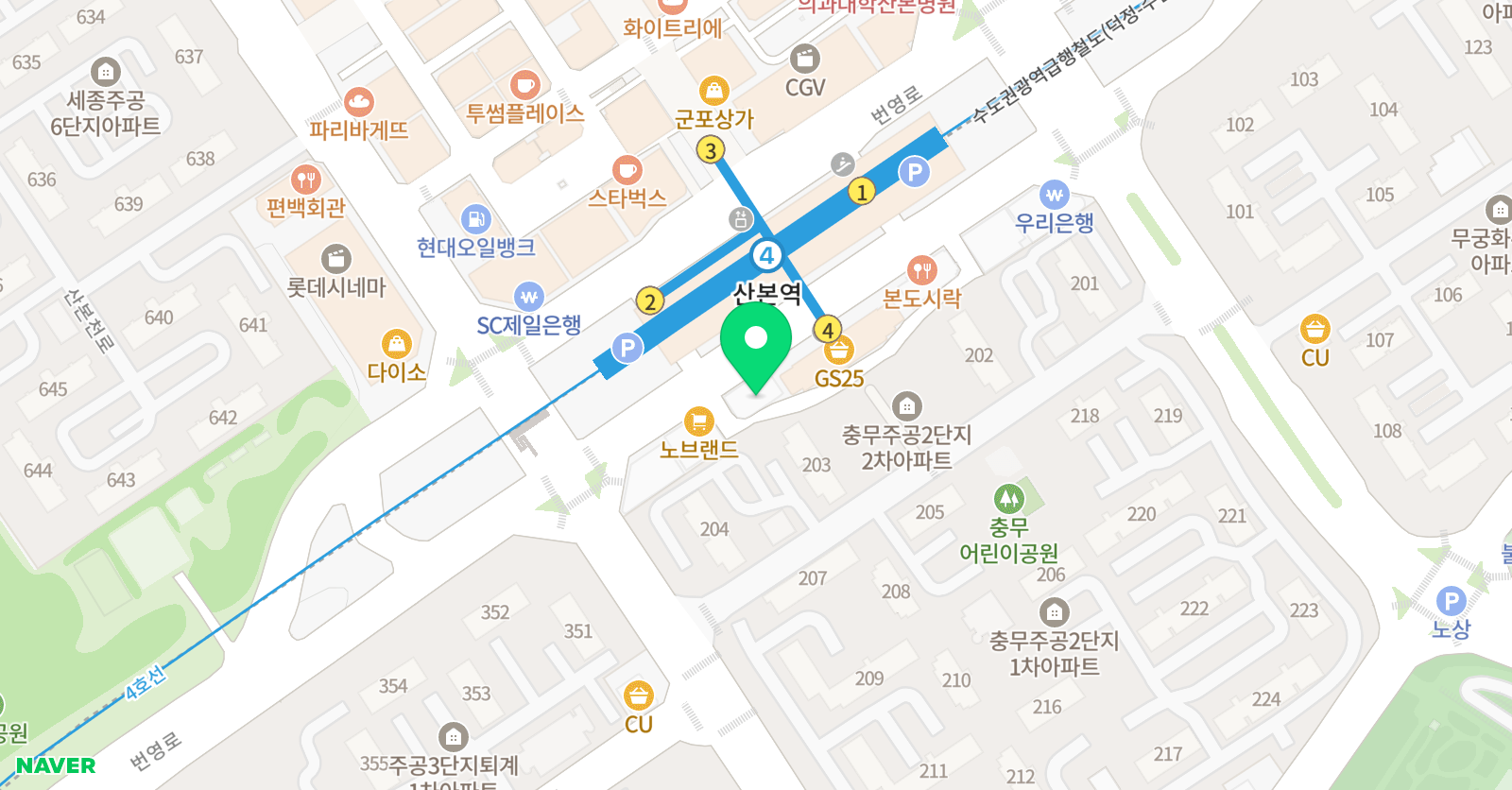리스트 피아노학원 연습실 위치