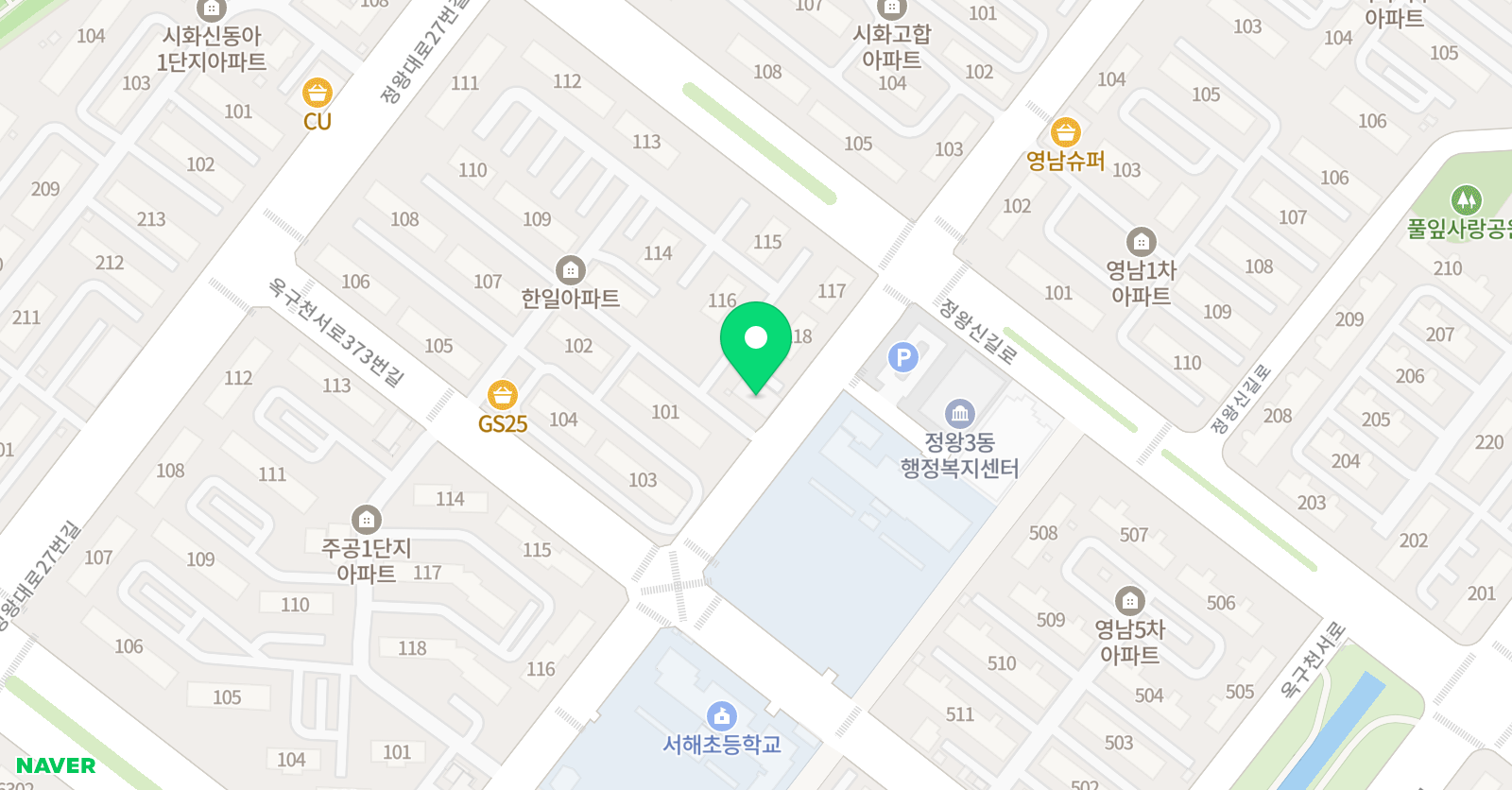서해삼성 영어교습소 위치