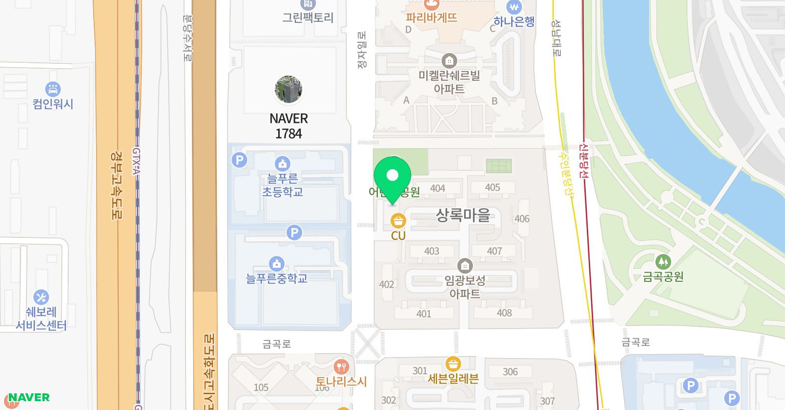 삼성 영어 정자늘푸른 영어교습소 위치