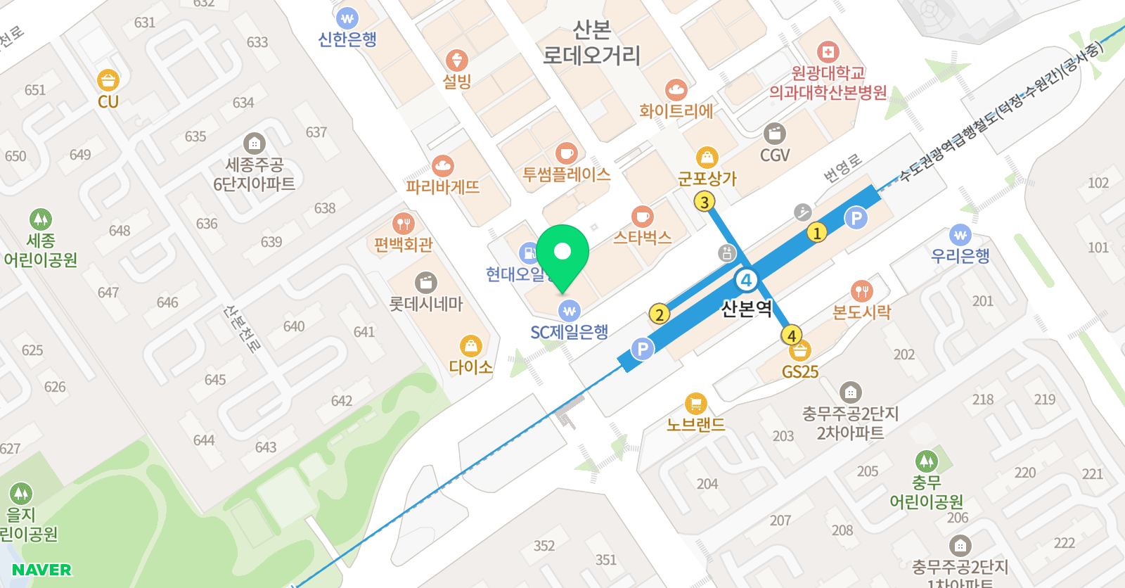 구쌤수학학원  위치