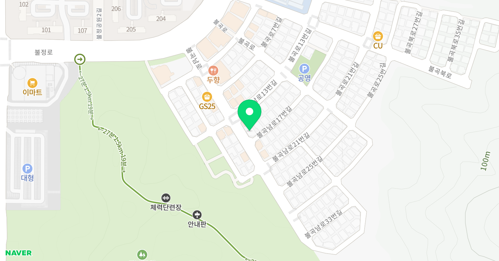 분더 수학&잉글리쉬 학원 위치