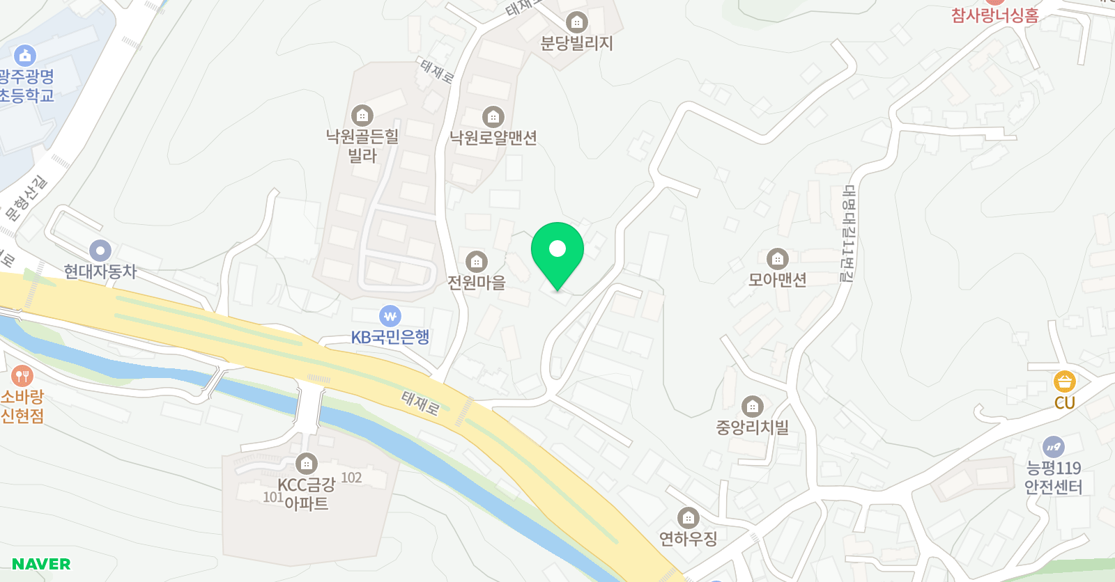 요리 수연산 전샘공부방 위치