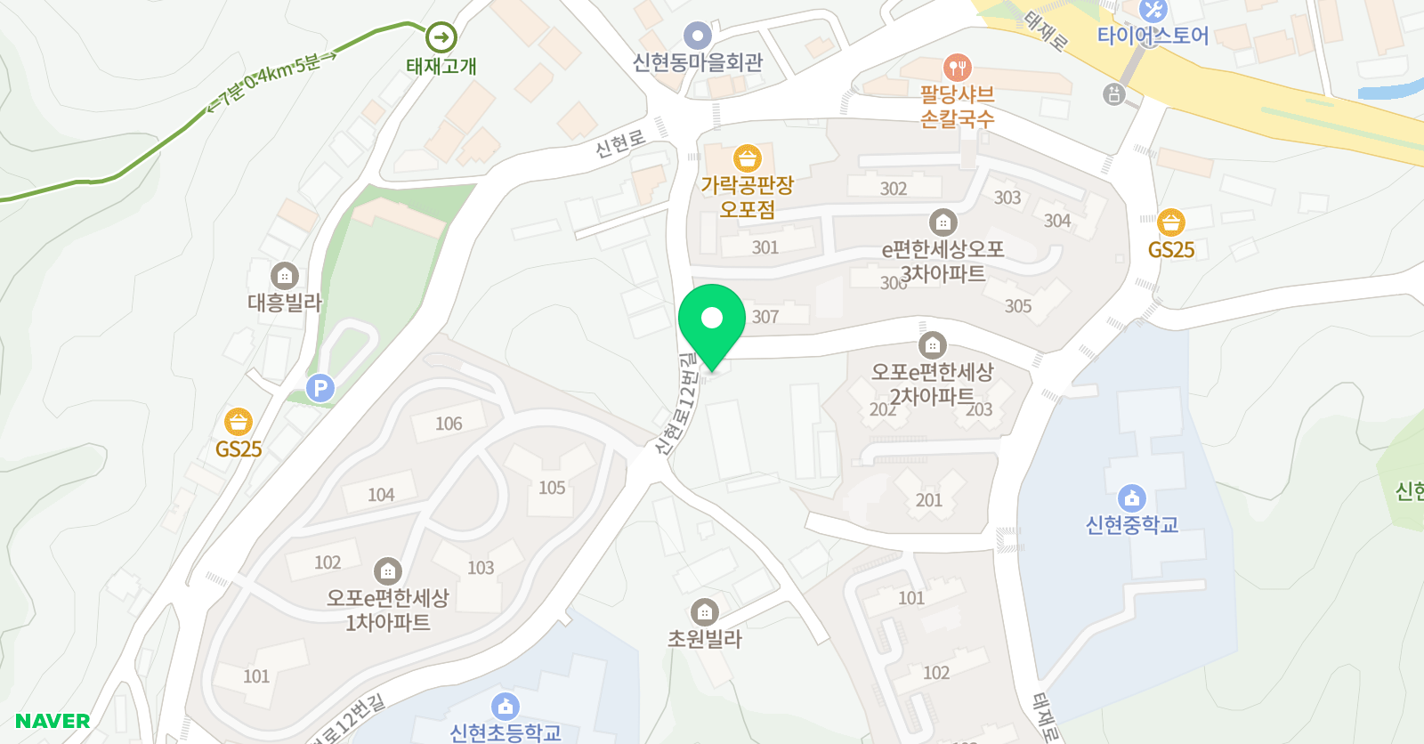 필아트 미술학원 경기광주신현교육센터 위치