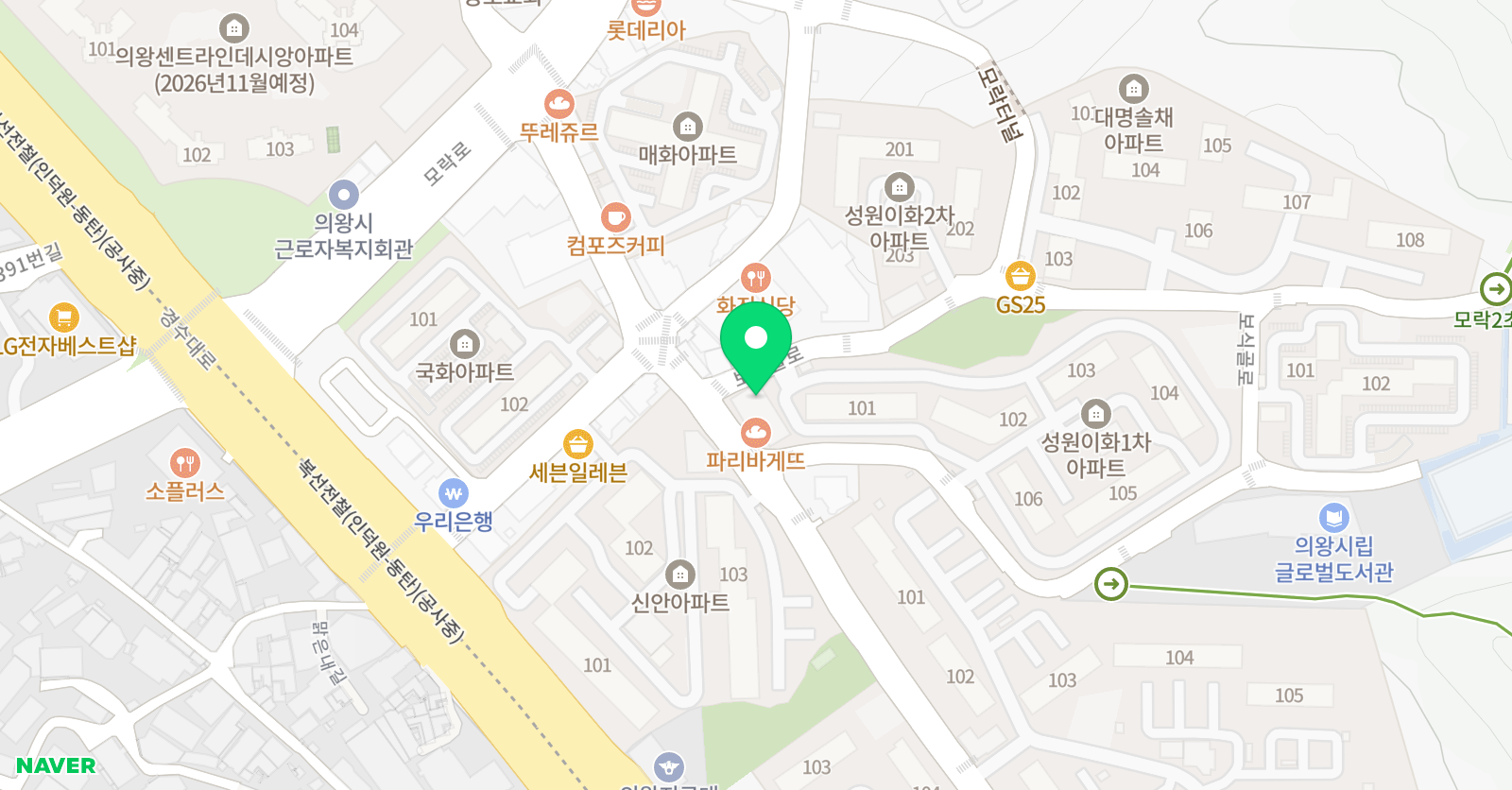 ECT 영어수학학원 위치