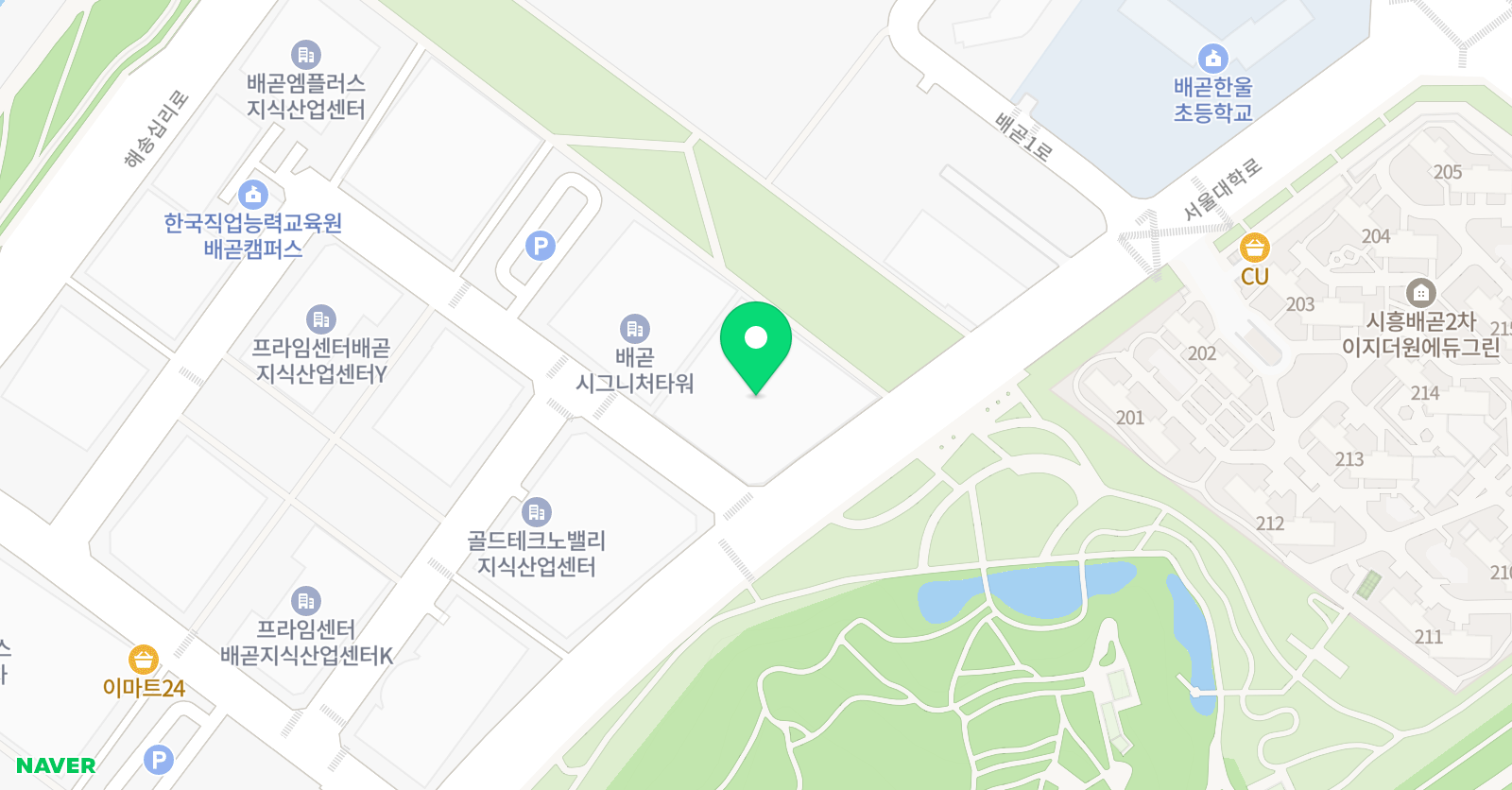 하이파워점핑줄넘기클럽 시흥 한울점 위치