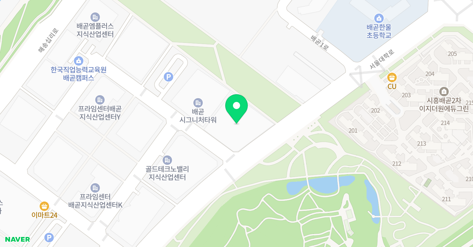 시흥FC 축구클럽 위치