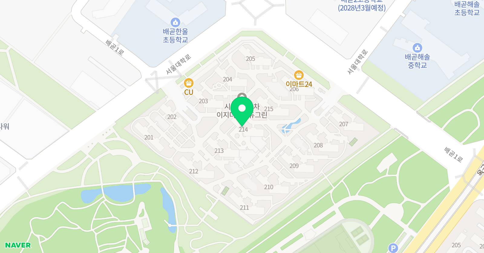 아소비 배곧 이지더원2차점 위치