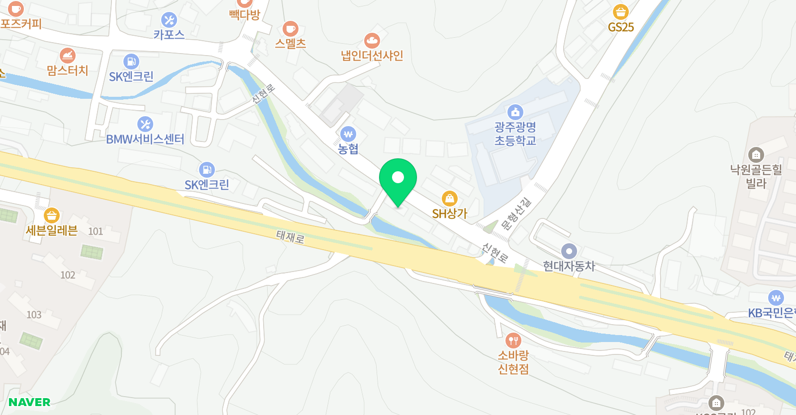 빨간펜 수학의달인 오포신현점 위치