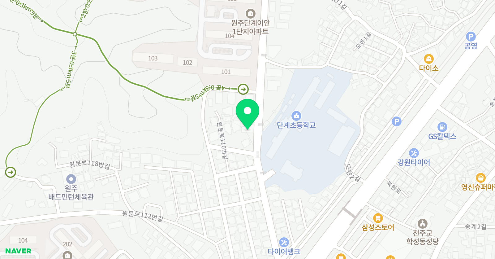 뮤엠 영어단계 어학원 위치