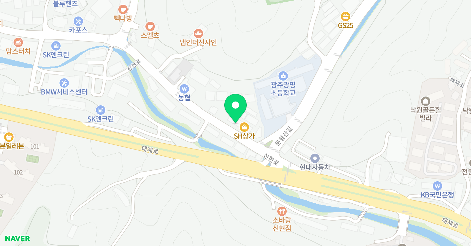 웅진씽크빅 신현센터 위치
