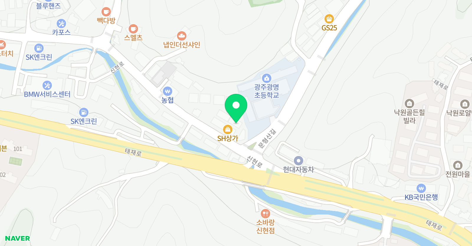 국가대표챔피언 태권도장 위치