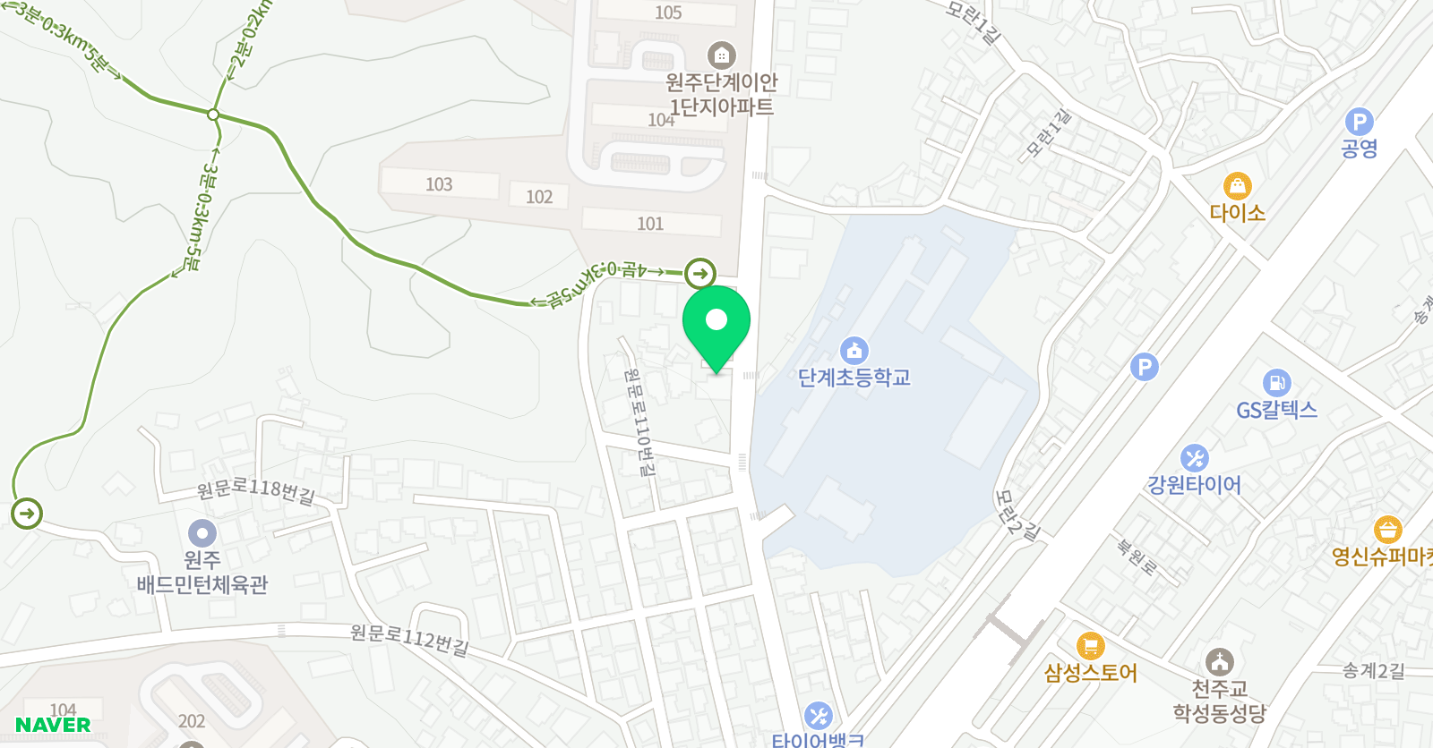 기탄사고력교실 강원영서지역본부 위치