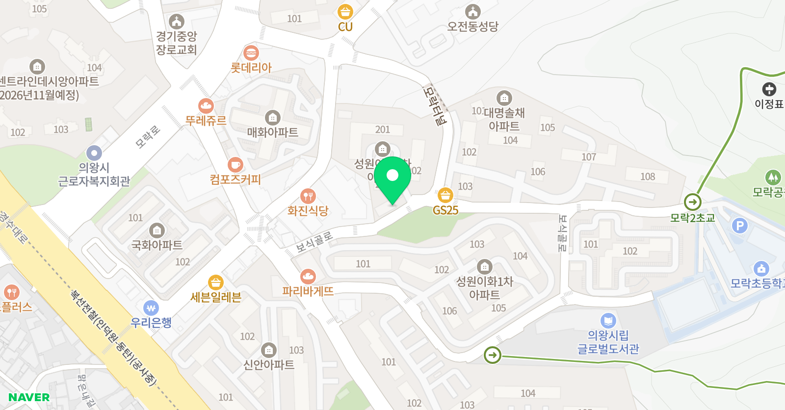 아이아담 잉글리쉬어학원 위치