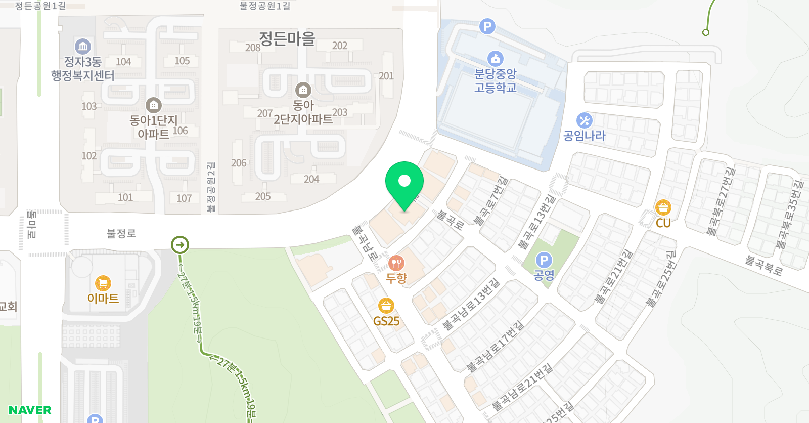 한스짐클럽 위치