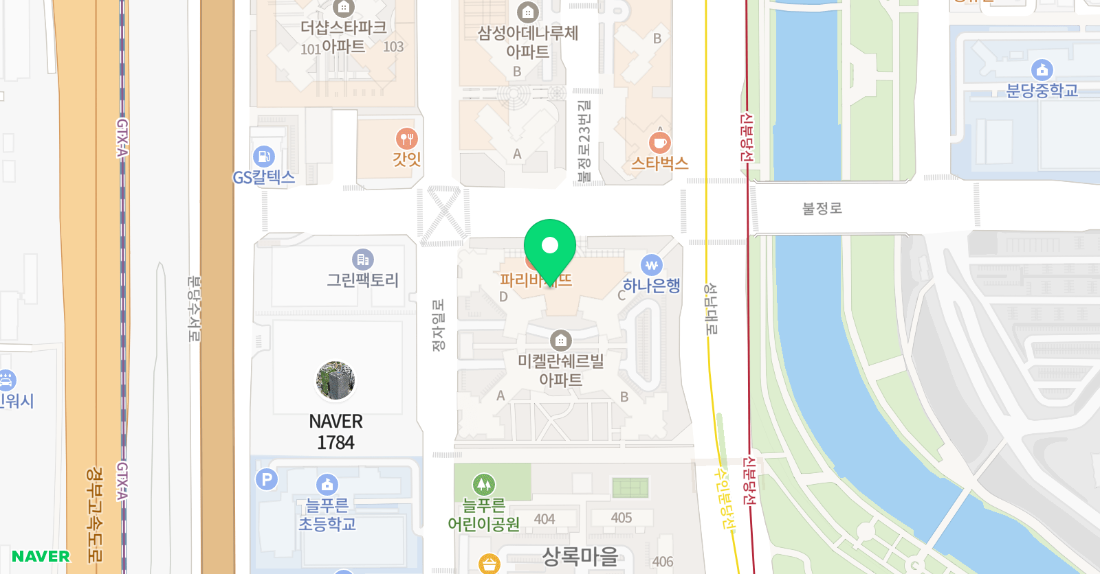비뉴베 음악학원 분당센터 위치