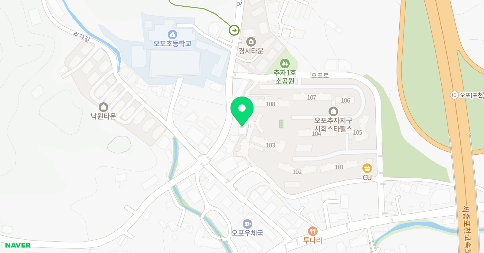 푸르미르 태권도장 위치