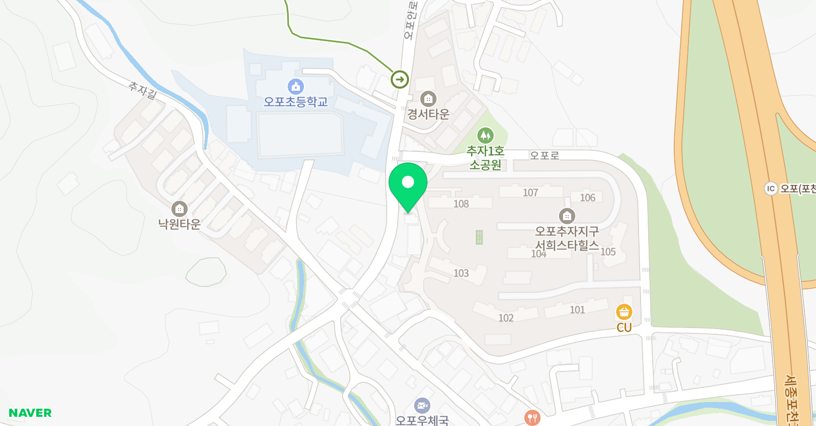 숙명별빛 음악학원 위치