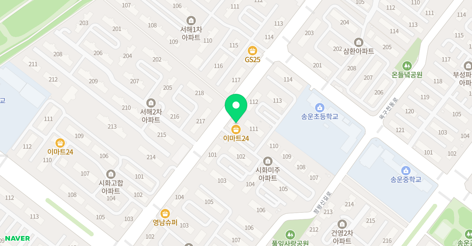 안녕 라온 음악학원 위치