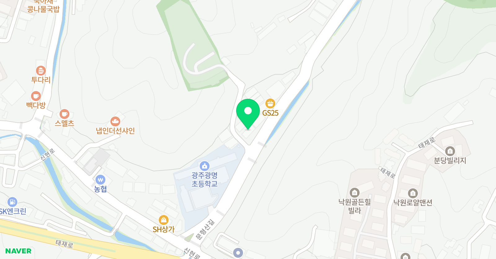 수학의길 큰나무 수학 위치