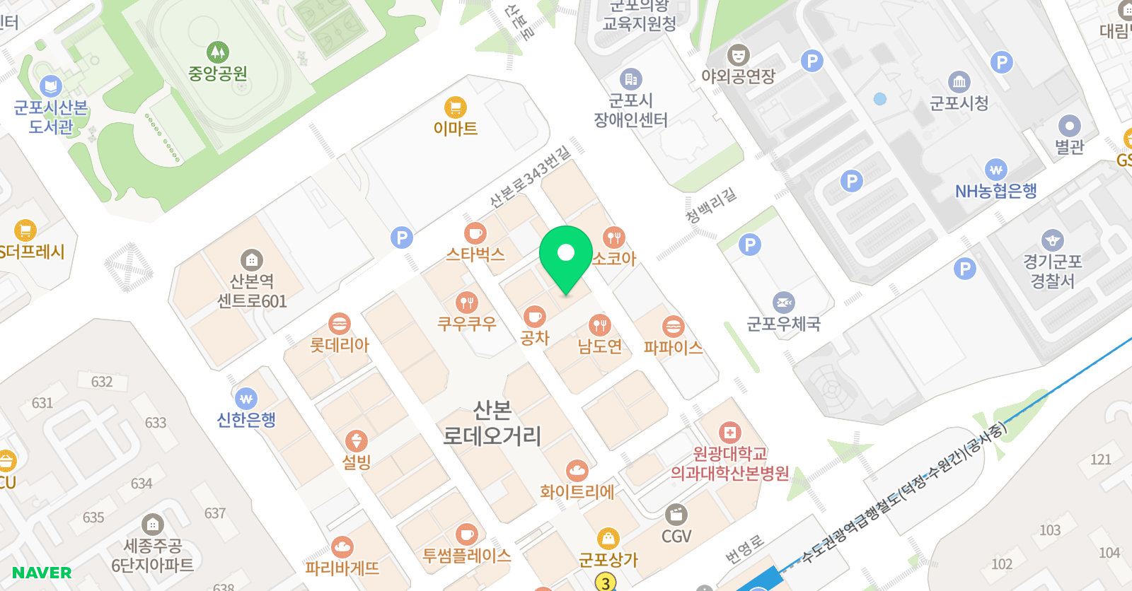 맘스맘 잉글리쉬 산본센터 위치