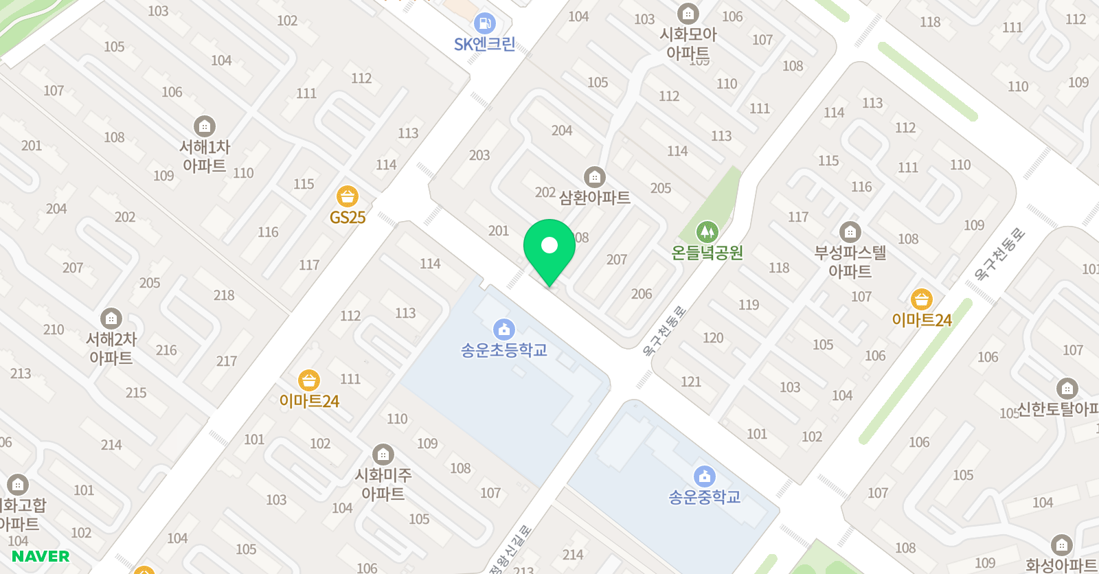 지니 영어학원 위치