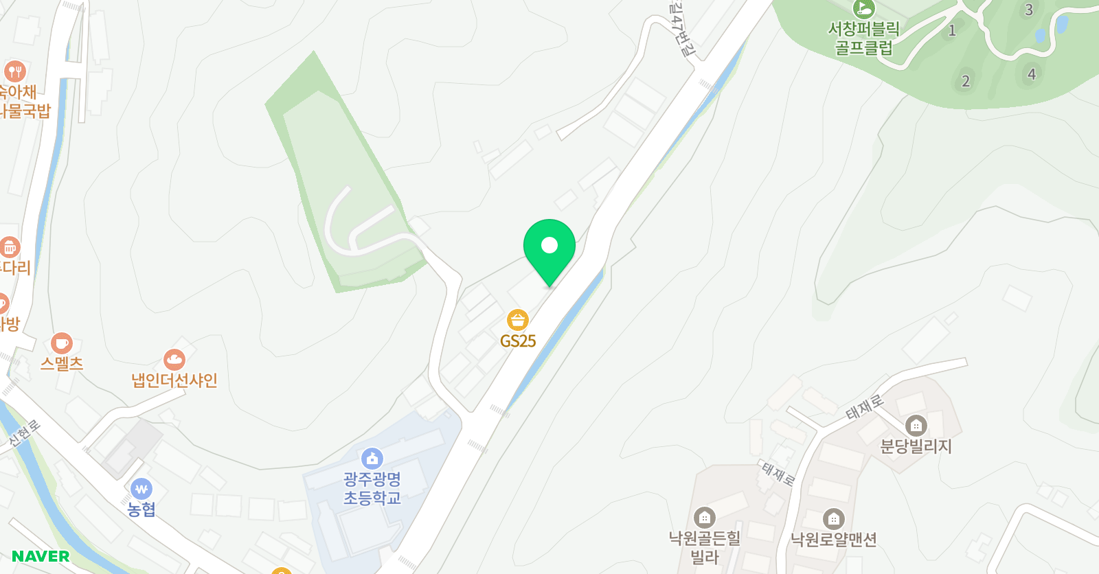키즈스피치 마루지 학원 경기광주점 위치